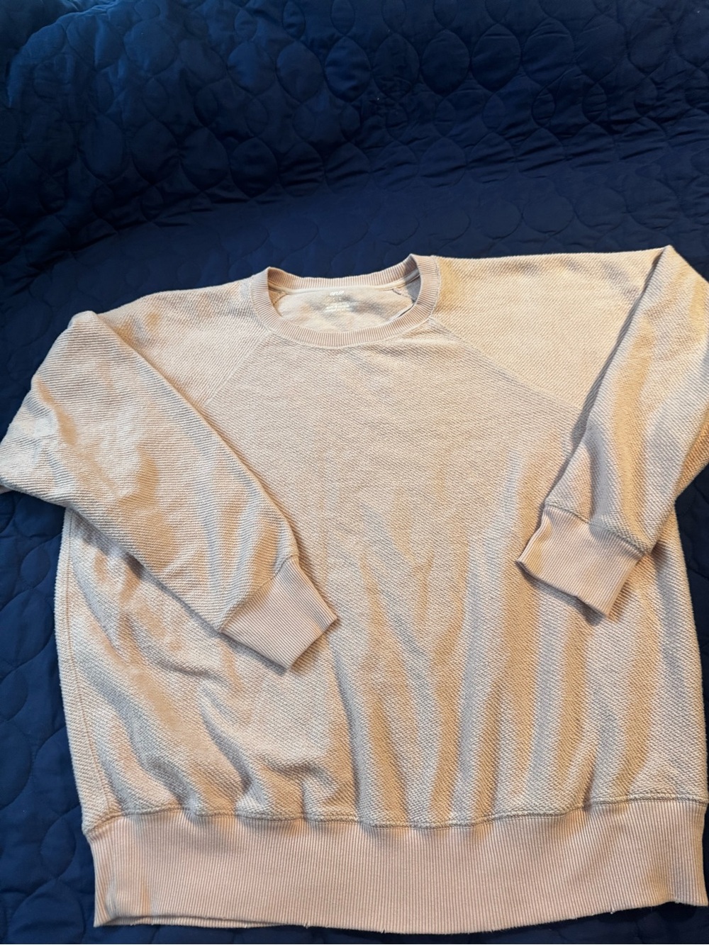 aerie Men's Crewneck Sweater - Light Beige